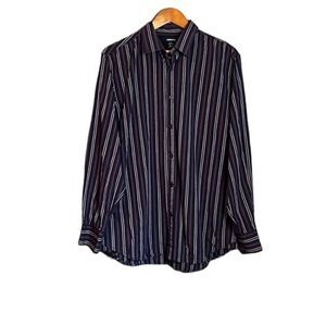 3 for $30! Claiborne purple stripped button down shirt